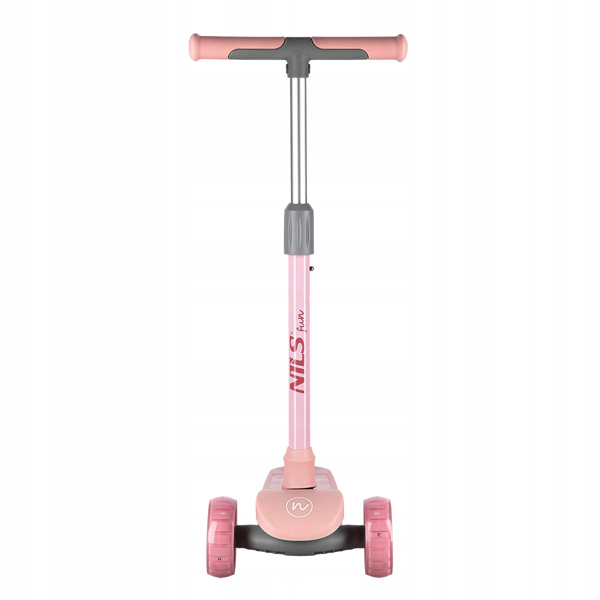 HULAJNOGA DZIEWCZĘCA TRÓJKOŁOWA ŚWIECĄCA LEKKA Koła Kauczukowe