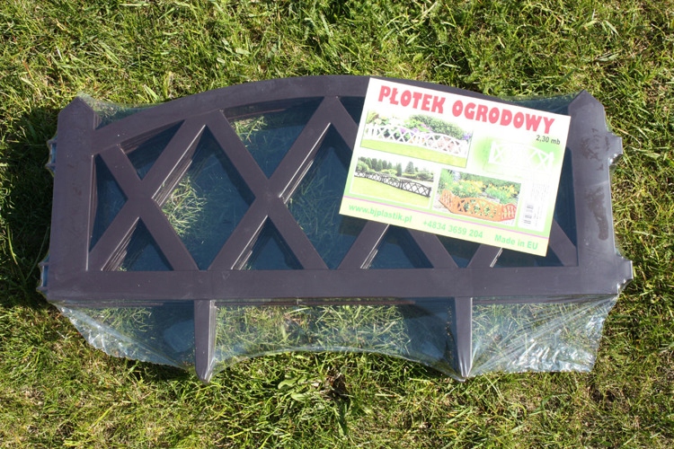 PŁOTEK OGRODOWY PLASTIKOWY SOLIDNY 2,3m gruby Wysokość 0.24 m