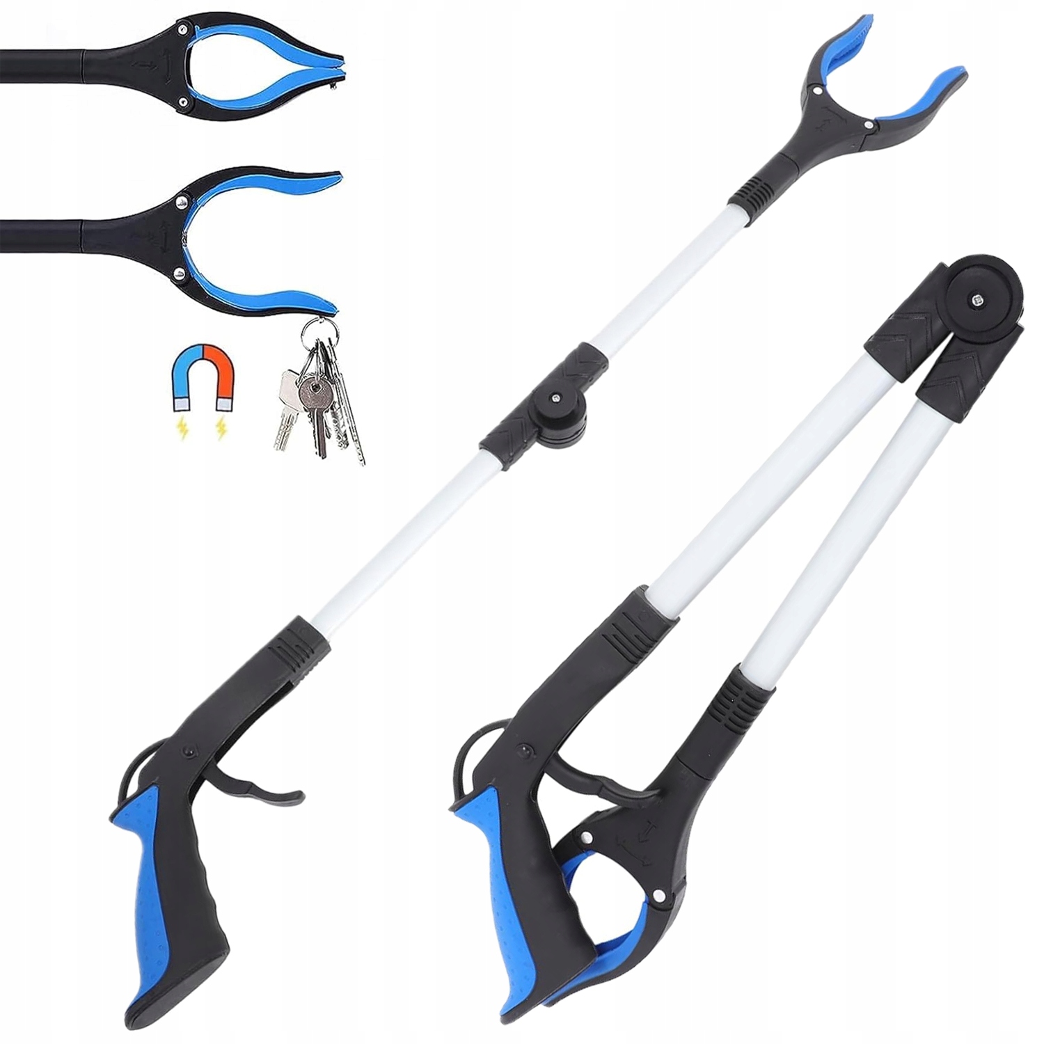 Uchopovač Lapač Pomocná Ruka Skládací Klip Na Odpadky Otočný Magnetický