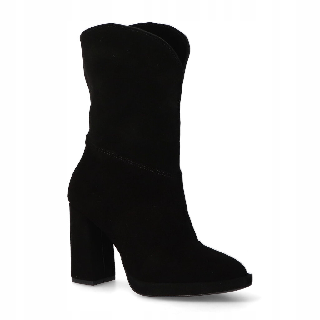 Kotníkové Boty Veronna 1433 Černý semiš 39