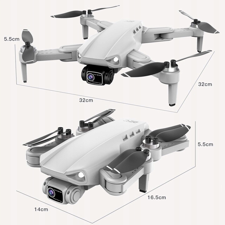 DRONE L900 4K KAMEROS GPS WIFI 75 MIN. RANGA 1200m Akumuliatoriaus talpa 2200 mAh