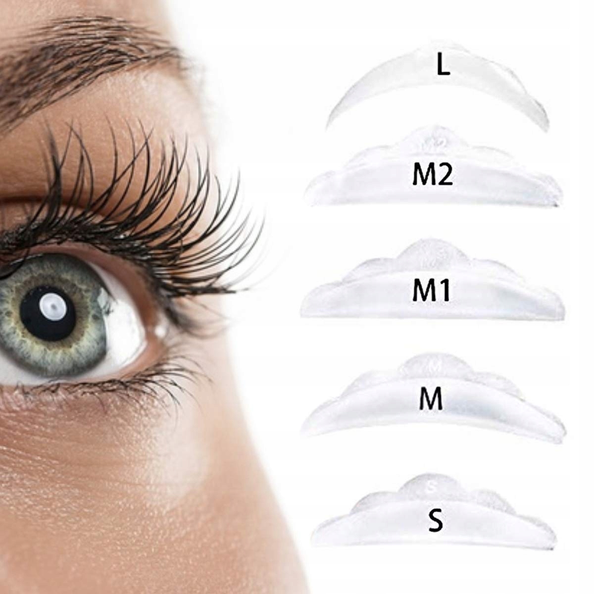 

Silikonowe wałki podkładki do liftingu rzęs 5par