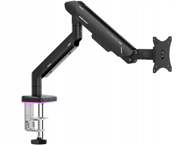 Uchwyt do monitora Anda Seat Stealth II Pro Rgb 17-42 cali Czarny