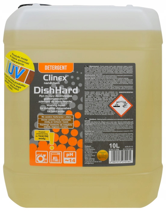 

Clinex Dishhard 10L Płyn do Zmywarek Twarda Woda