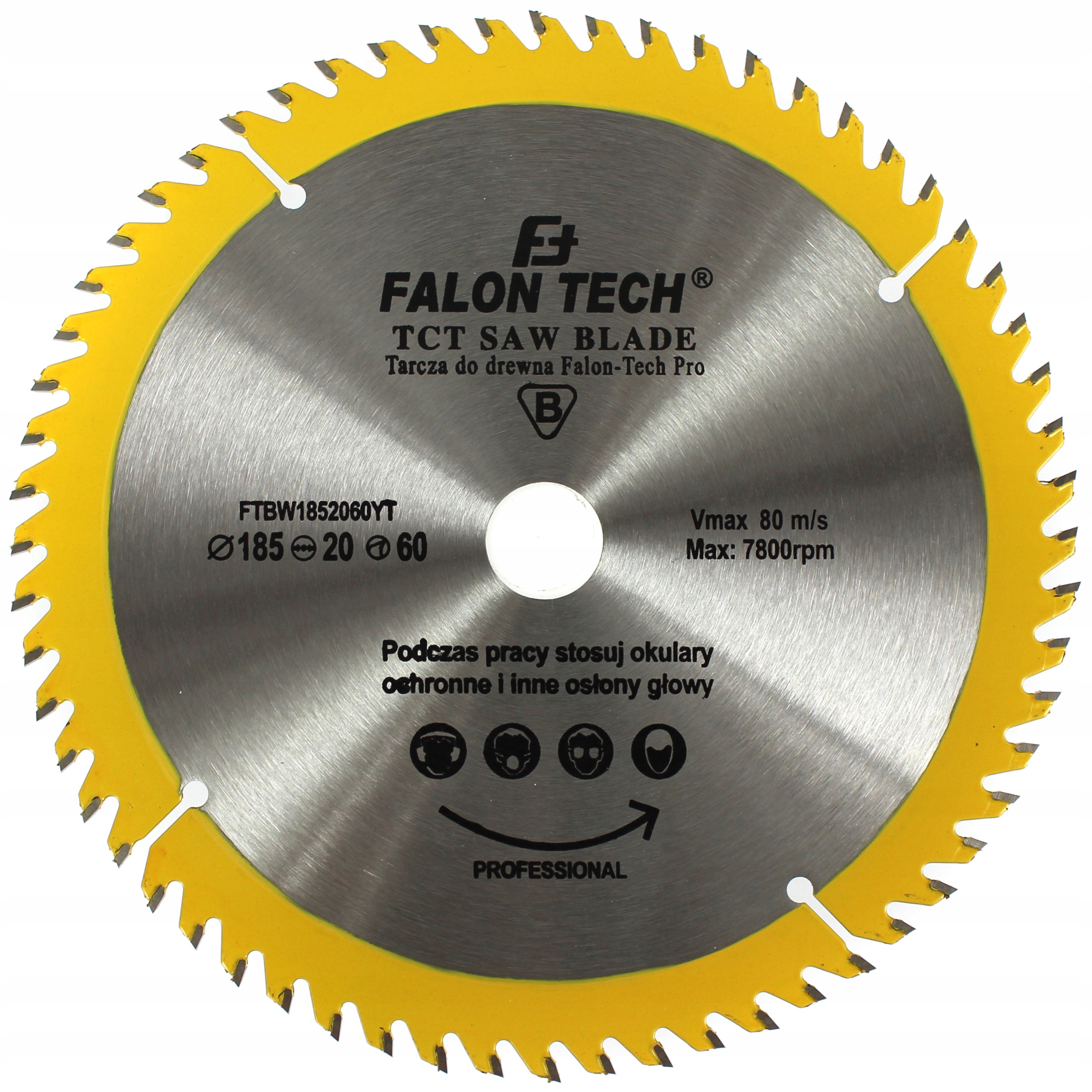 

Tarcza tnąca do drewna Falon-Tech 185X20 mm 60Z