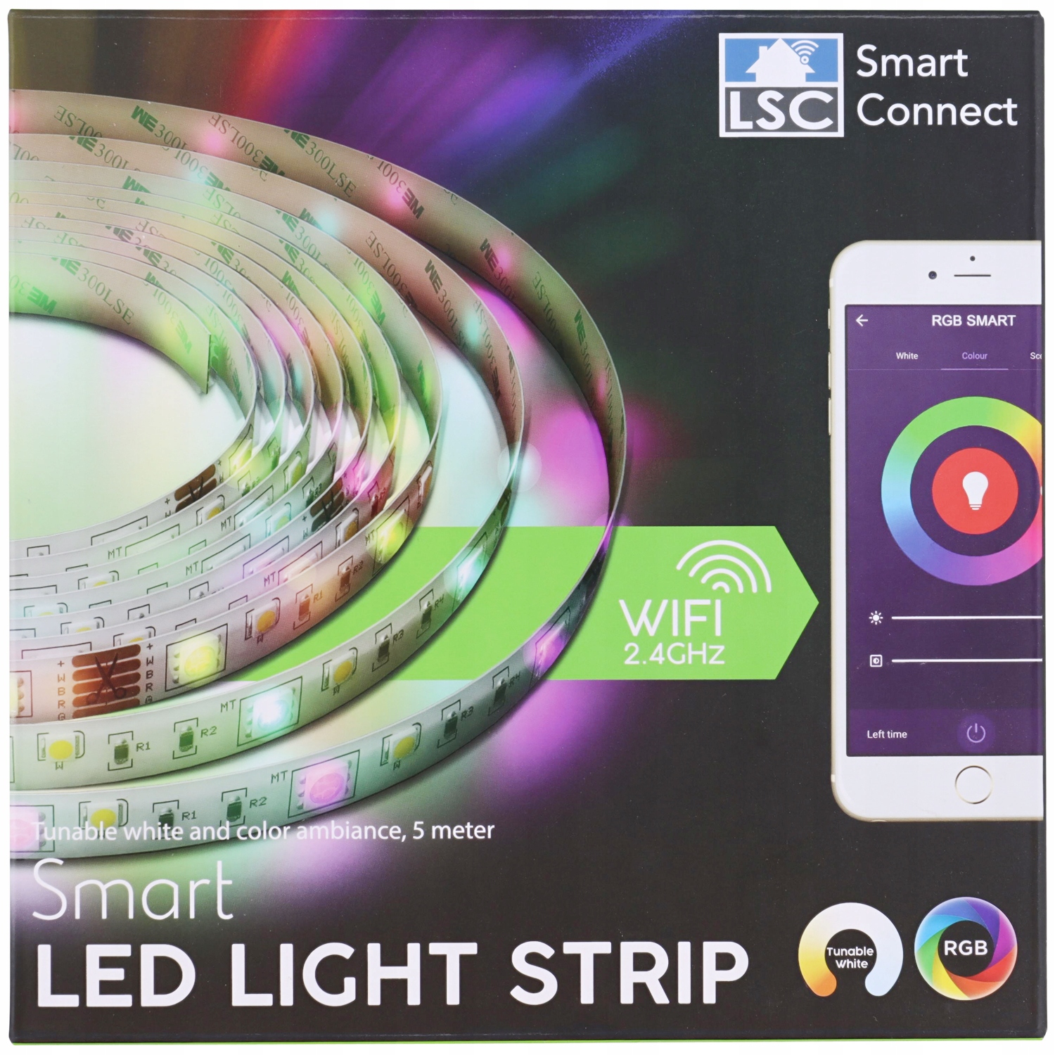 Taśma Led Rgb Lsc Smart Connect 5 m 20 W wifi 2.4