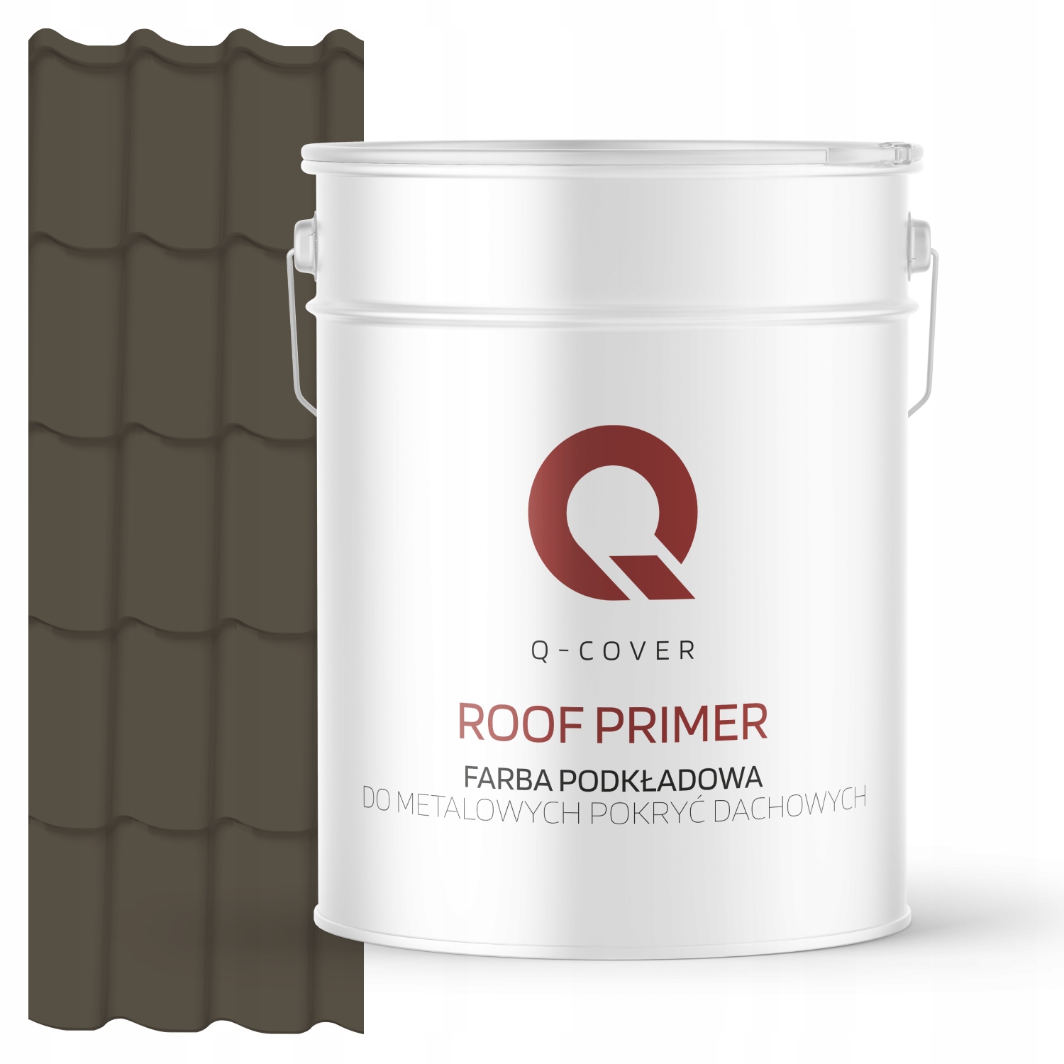 Podkladová Farba Na Kovovú Strechu Sivá Hnedá Ral 7013 10 L Matná