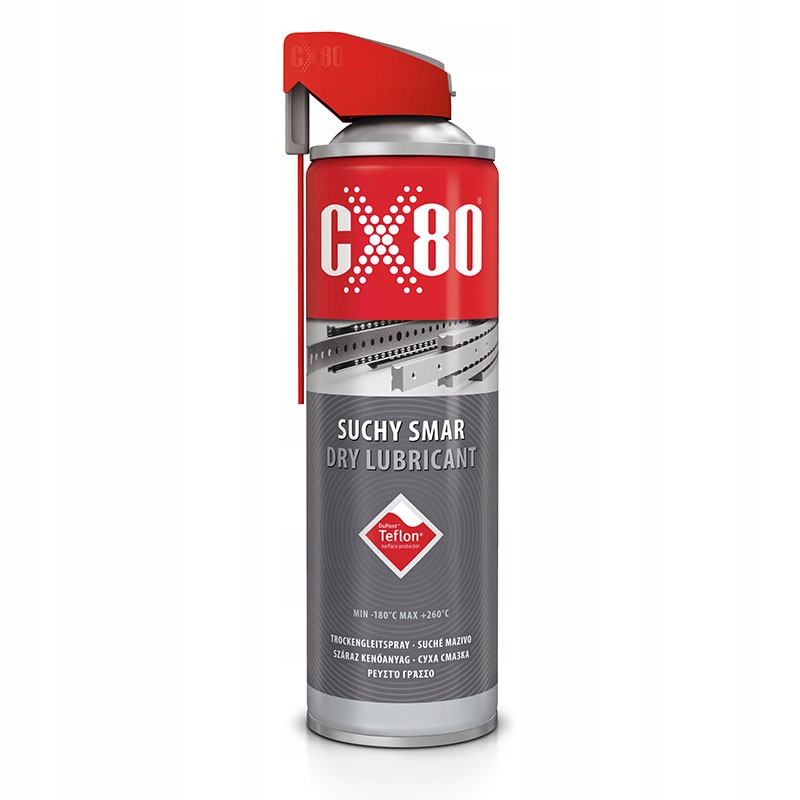 Smar teflonowy suchy CX80 w sprayu Duo-Spray 500ml