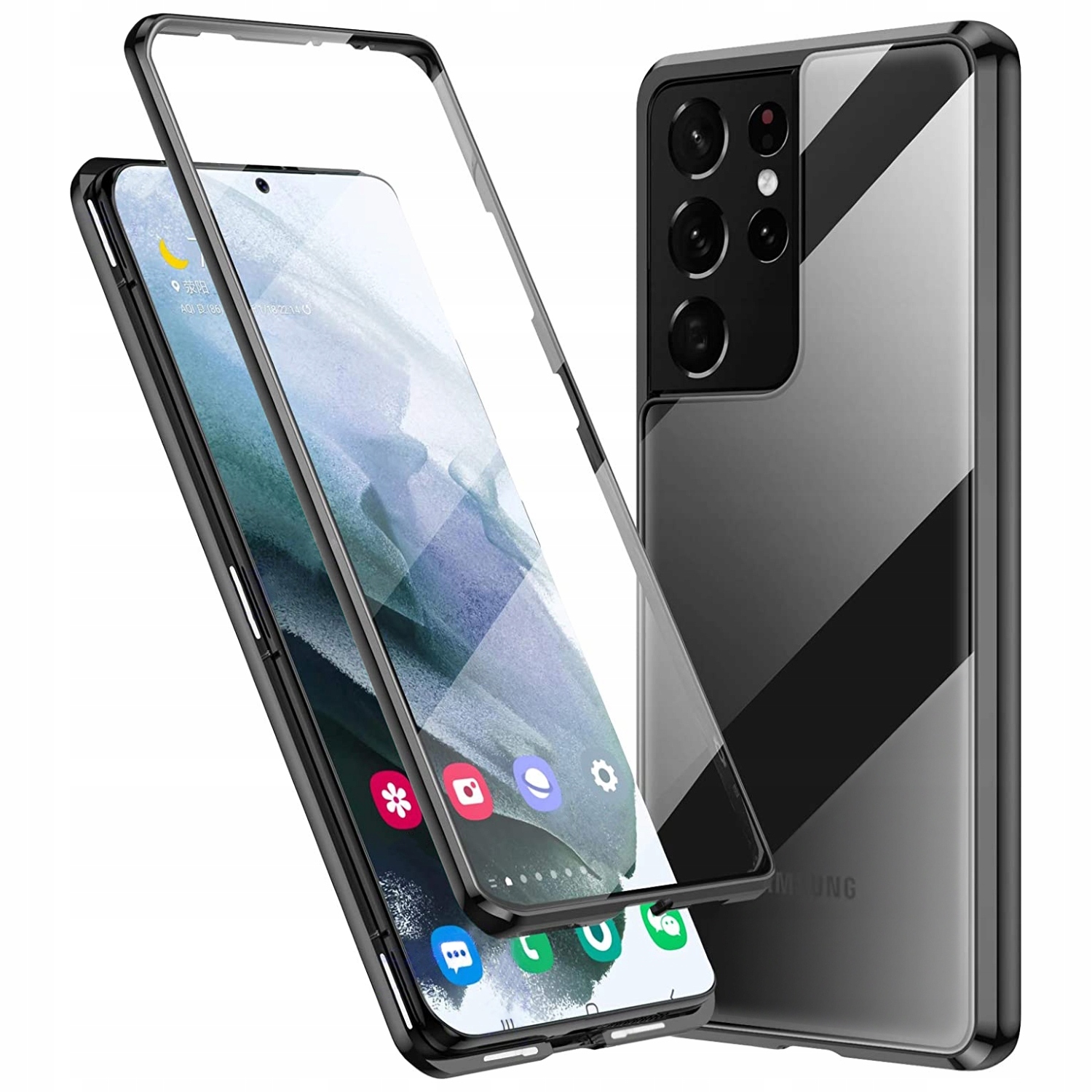

Etui Magnetyczne Dwustronne do Samsung S21 Ultra