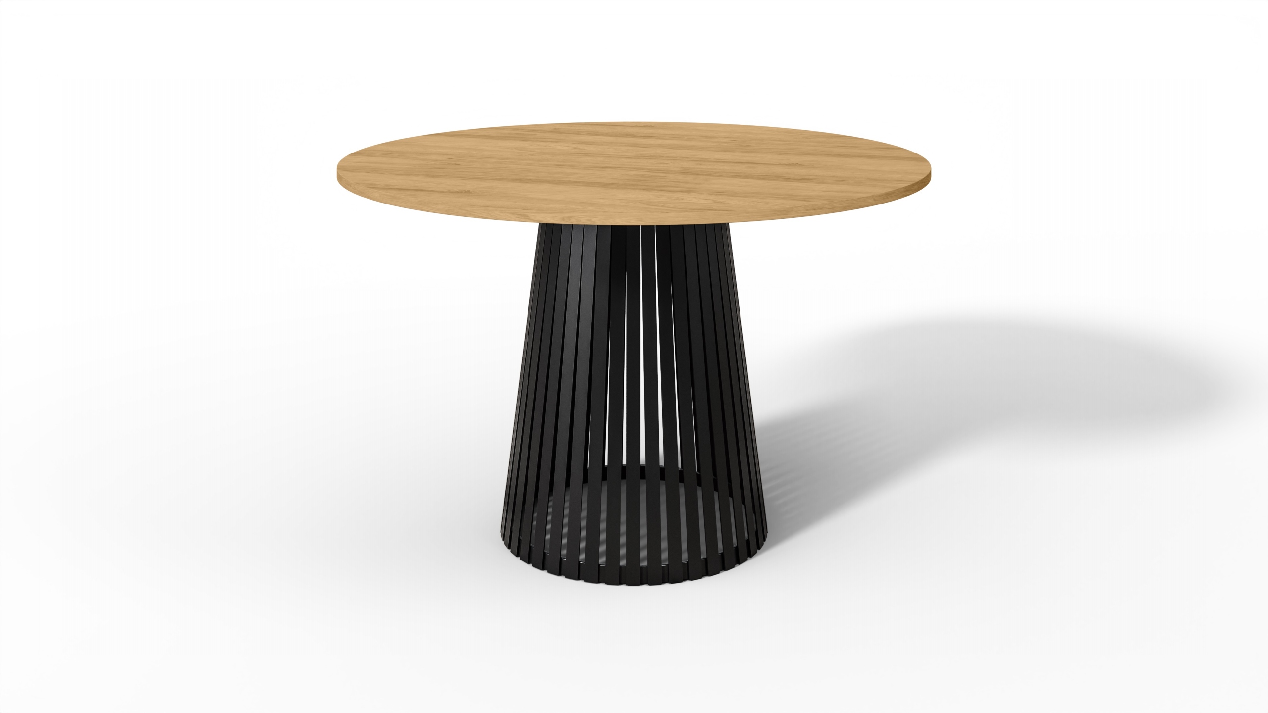 Moderní stůl do obývacího pokoje, kulatý stůl hikora 90 cm, stůl do obývacího pokoje Loft