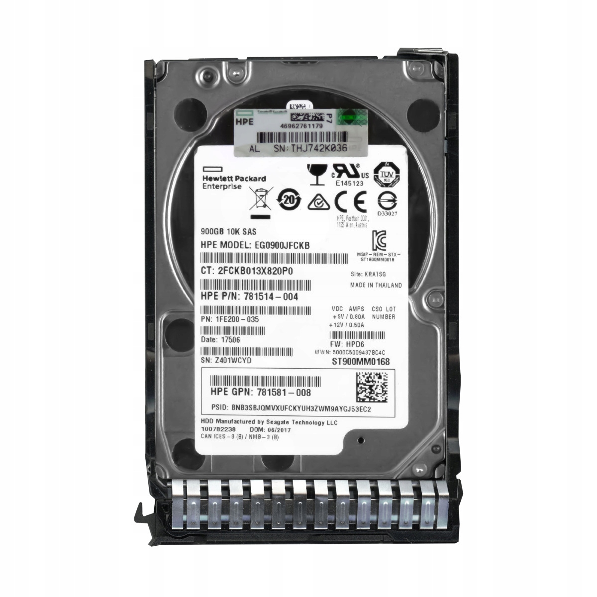 Hp 781514-004 900GB 10K SAS-3 2.5'' EG0900JFCKB