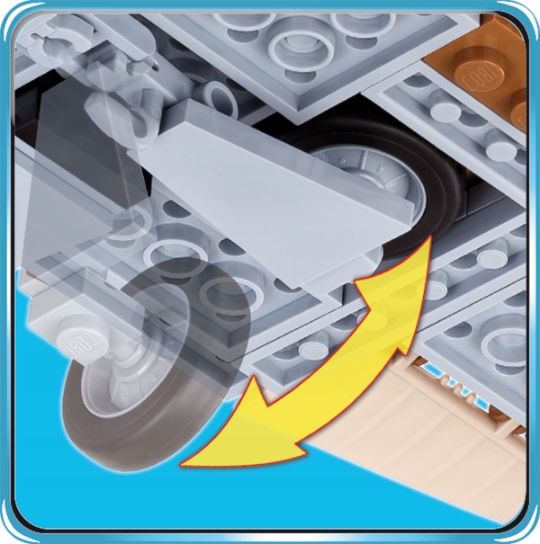 Klocki Cobi 5545 Samolot Supermarine Spitfire Dese Materiał plastik