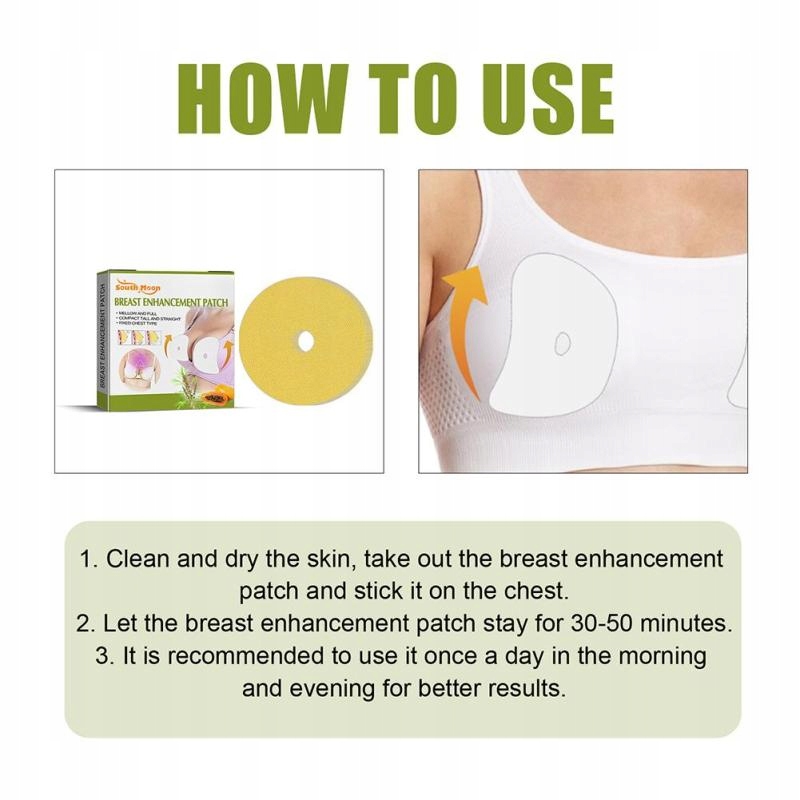 PLASTRY POWIĘKSZAJĄCE PIERSI W KLATCE PIERSIOWEJ-10SZT Rodzaj inny