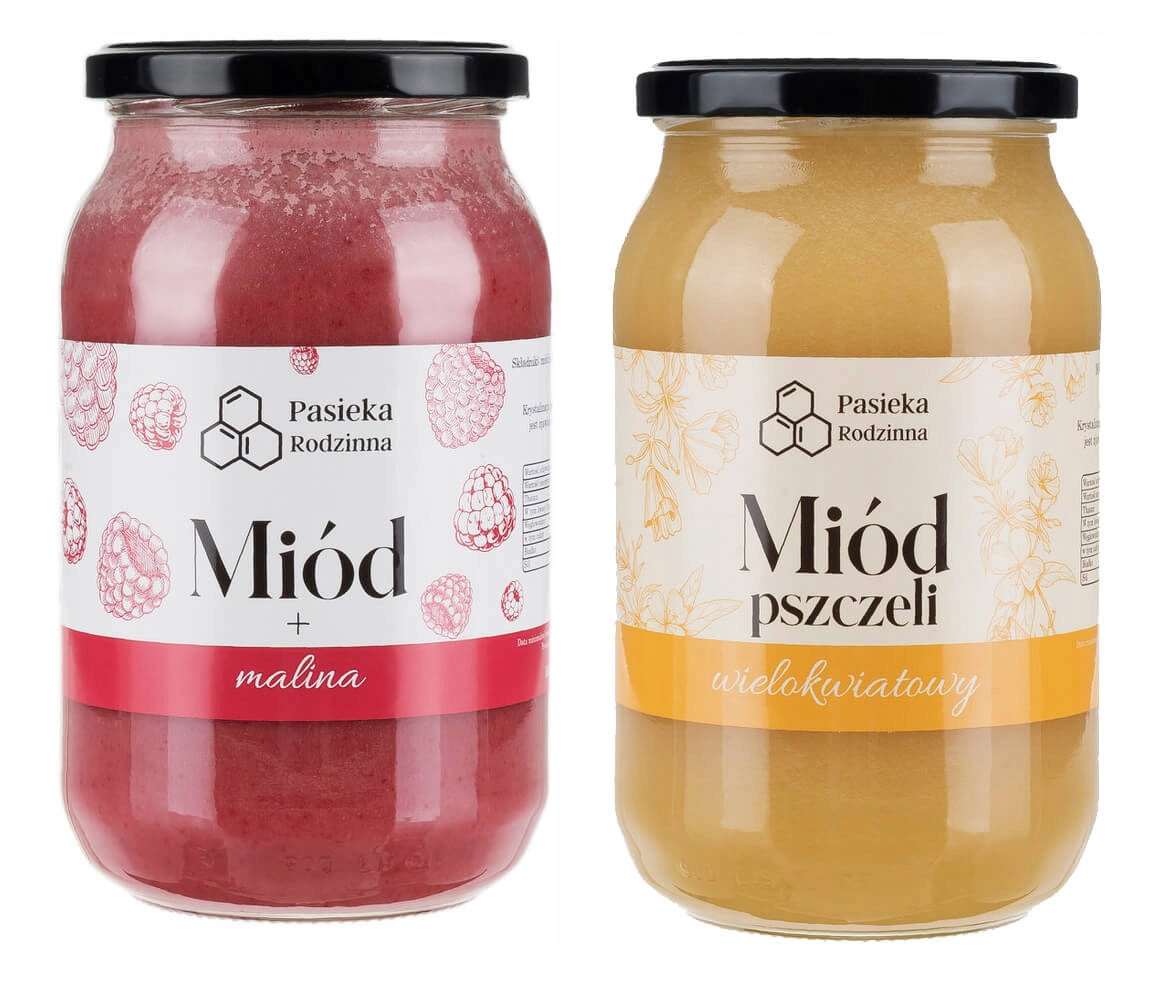 Levně Mnohokvětý med Med s malinou 1150 g