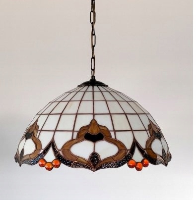 Lampa luster závesný vitráž Roco 40 cm