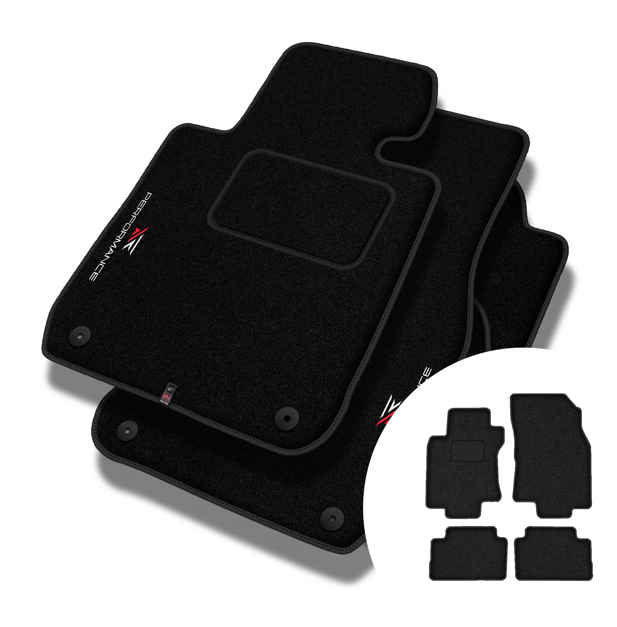 Velurové koberce Performance pro Nissan Rogue II 2014-2020, verze Sport