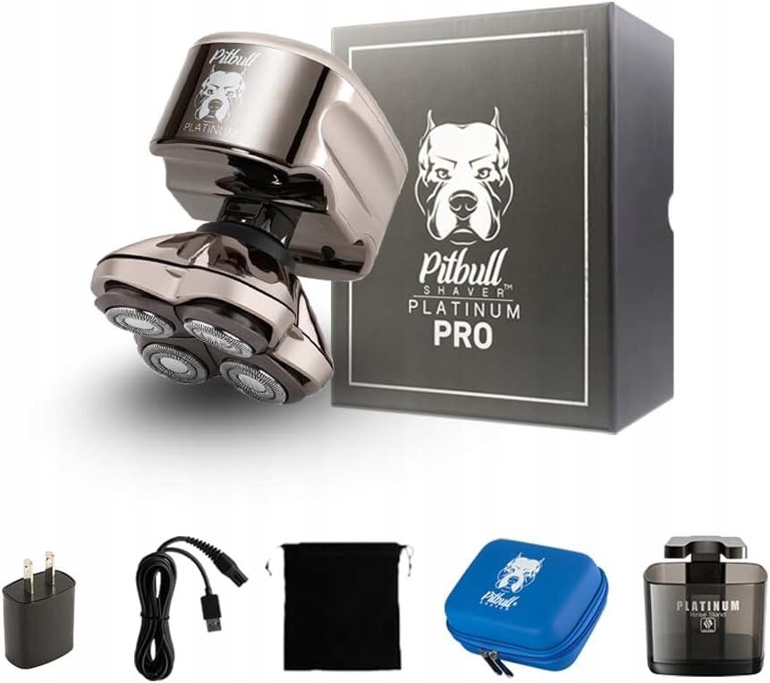 Pánsky Elektrický Holiaci Strojček Skull Shaver Pitbull Platinum Pro Vlasy A Fúzy