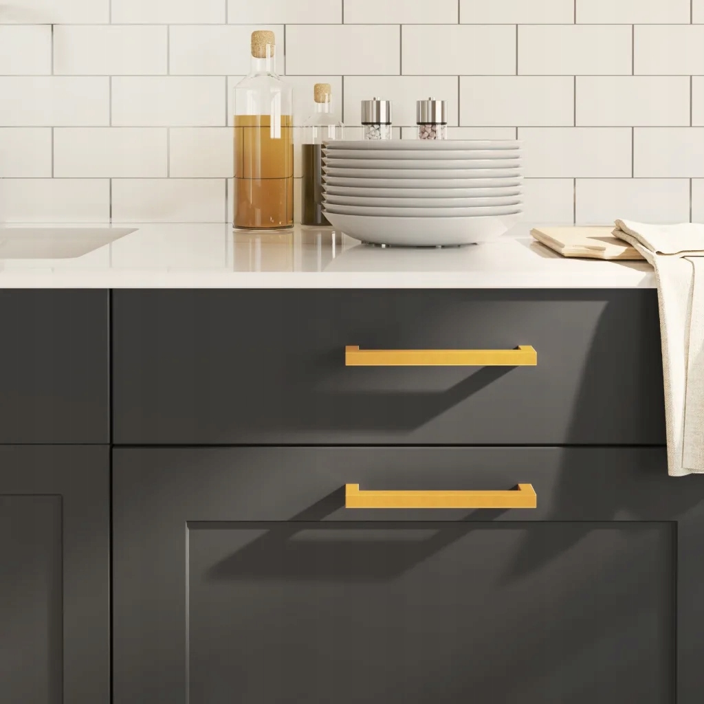 Nábytkové úchytky 20 ks zlaté 160 mm nerezová ocel Zlato 3203646