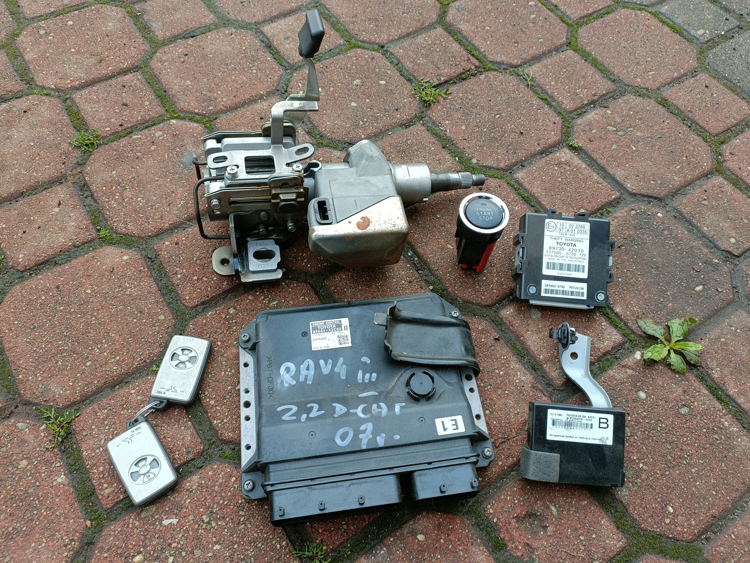 KOMPUTER STACYJKA ZESTAW STARTOWY TOYOTA RAV 4 III 2,2 D4D D-CAT 177PS