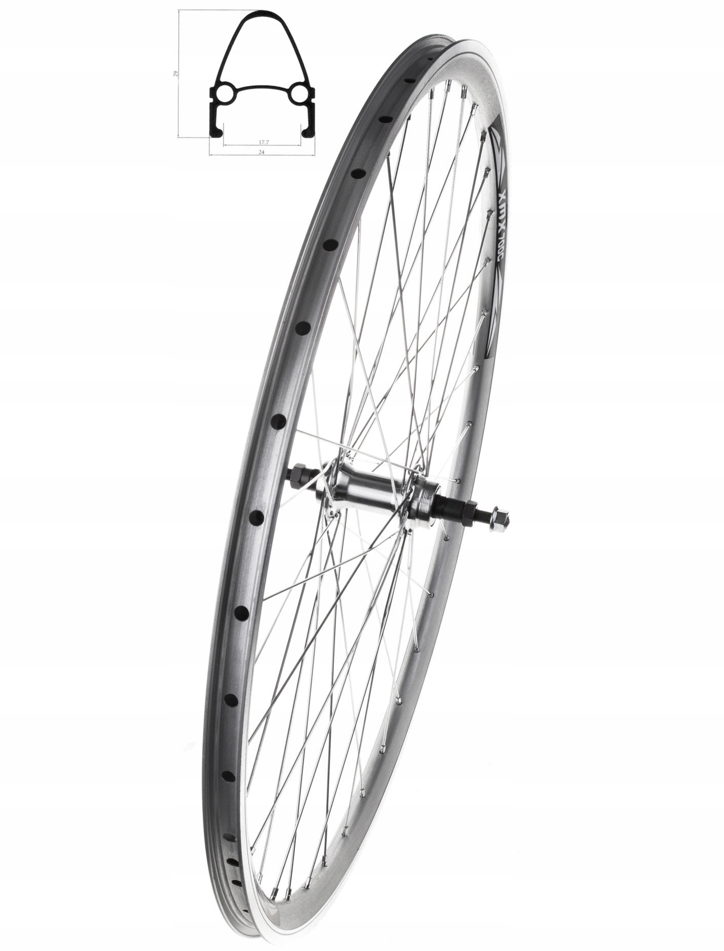 KOŁO ROWEROWE TYLNE POD WOLNOBIEG OBRĘCZ STOŻEK 28" ROJAX Kod producenta 100116