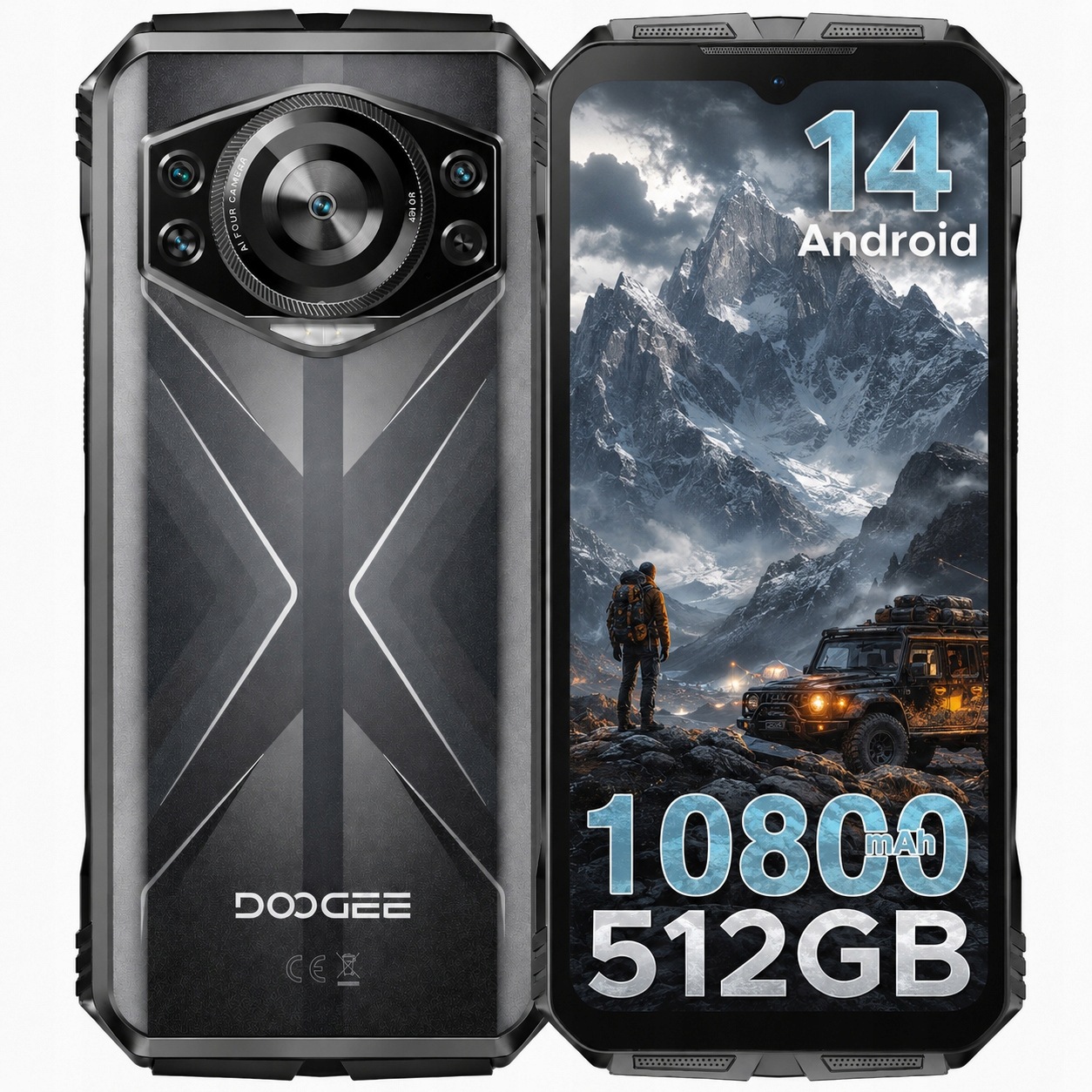 Chytrý telefon Doogee S118 32/512GB 10800mAh Nfc Dual Sim Android 14 4G Lte