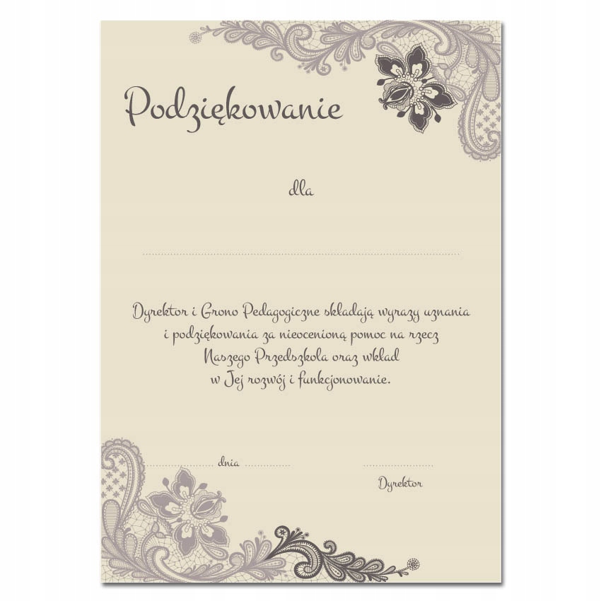 

Podziękowanie dla rodziców za pomoc Przedszkolu