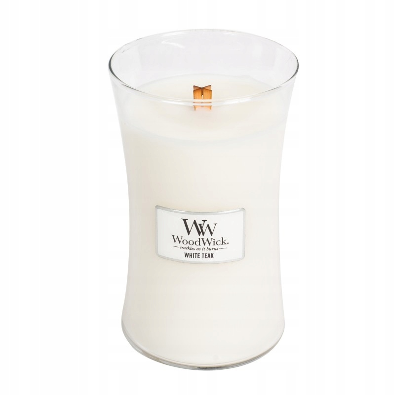 WoodWick White Teak velká svíčka 609,5 g