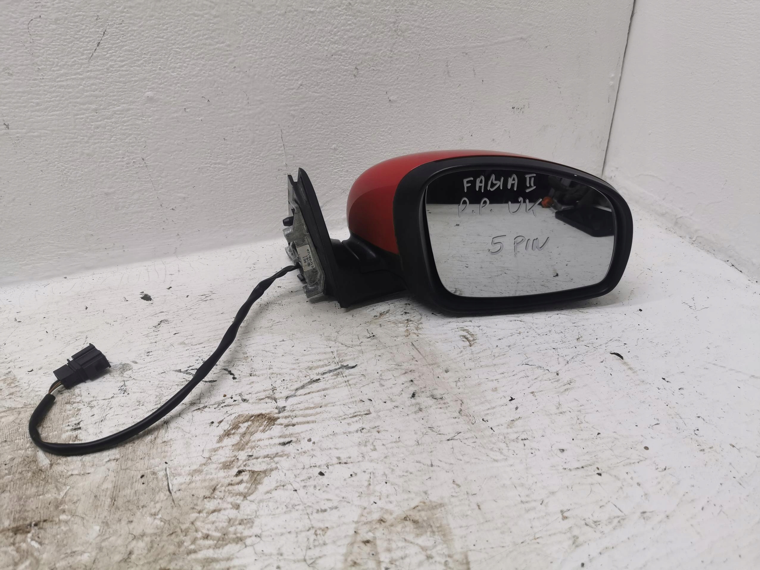 mirror right SKODA FABIA II SCOUT 5 PIN LF3K UK