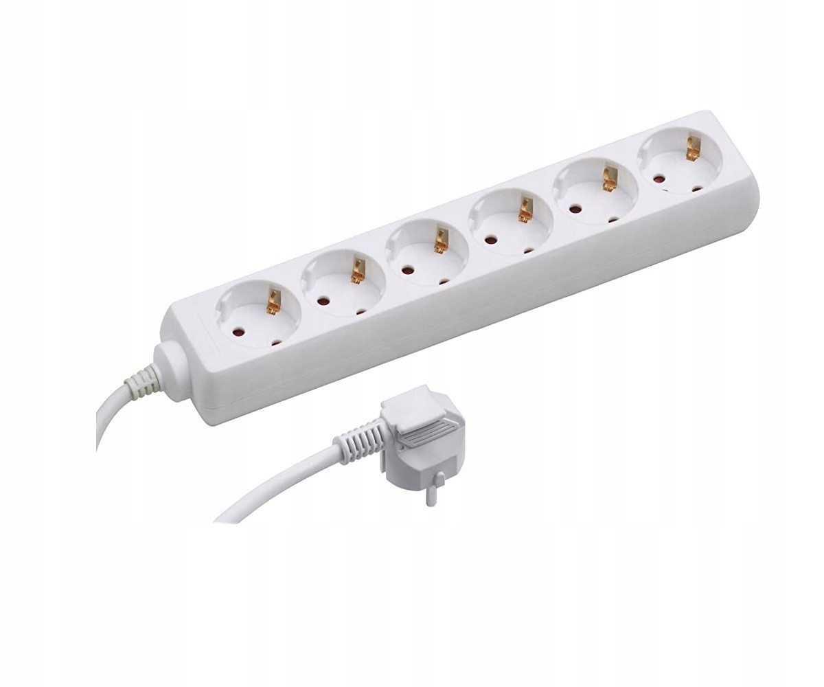

Przedłużacz Listwa 6 Gniazd 1.5M z/u 3x1.5mm2