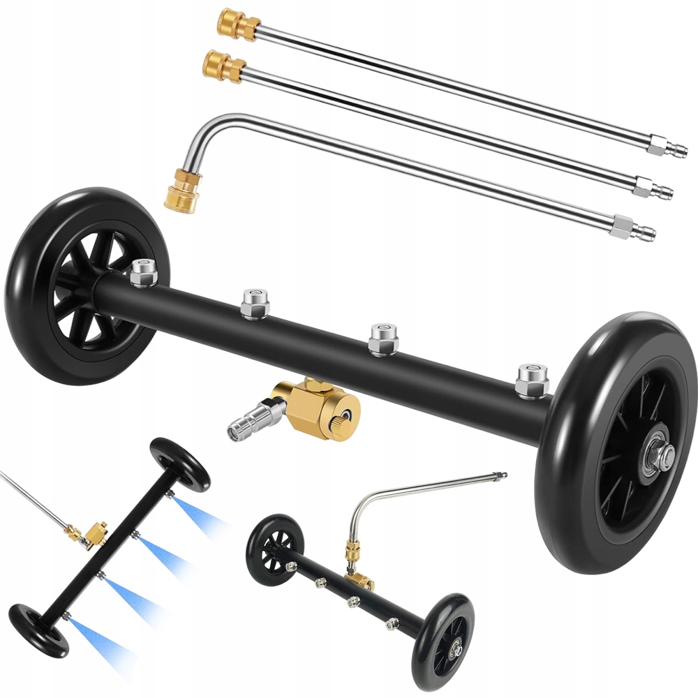 Víceúčelový Mycí Vozík Na Podvozky 4000 Psi Se 4 Tryskami