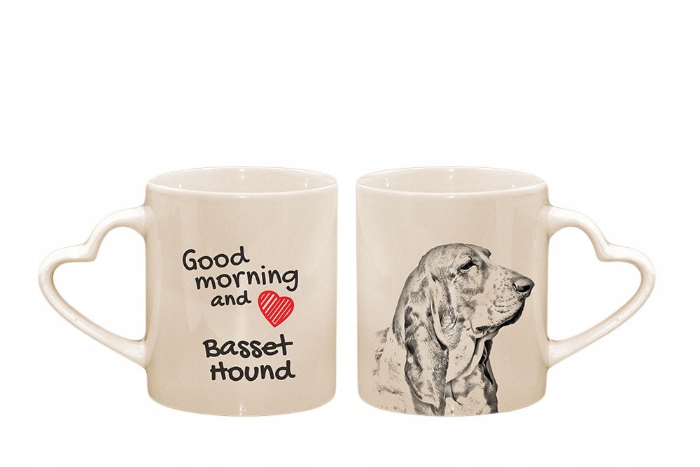 

Basset Kubek ceramiczny serce z nadrukiem