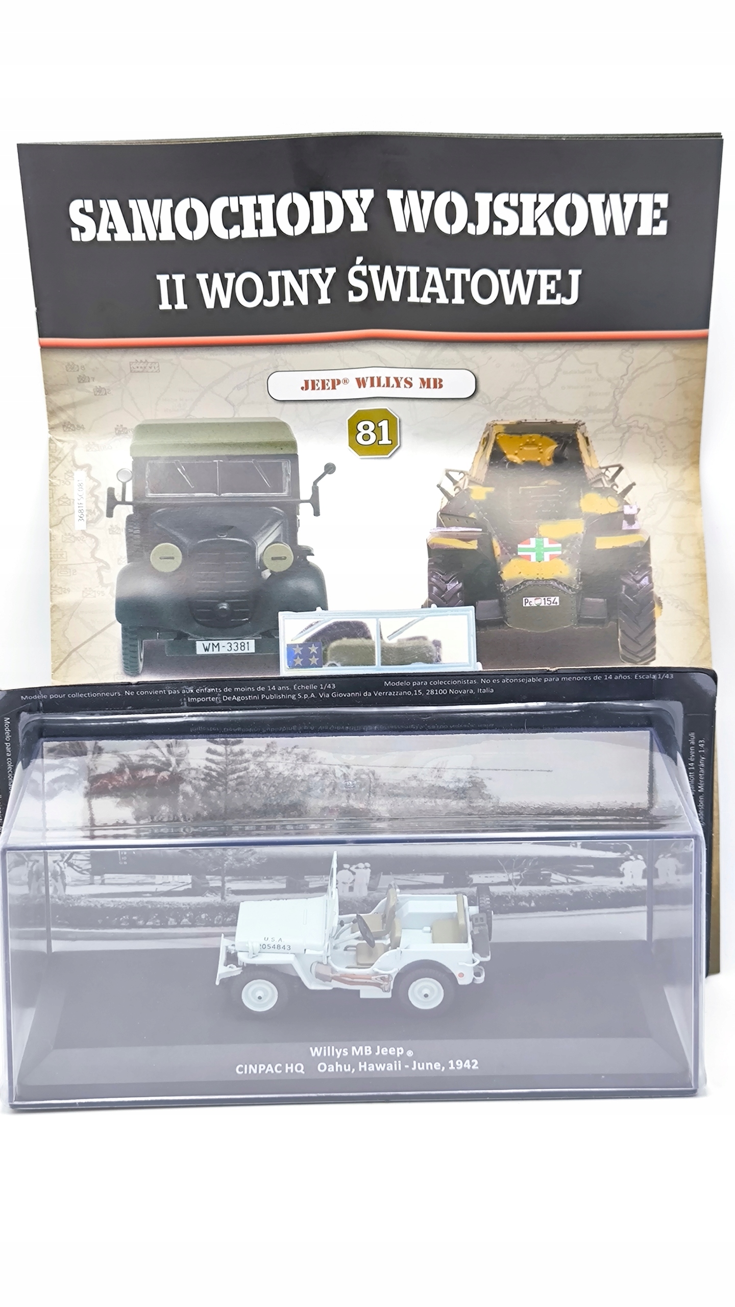 Auta 2WŚ Willys Mb Jeep 1:43 DeAgostini