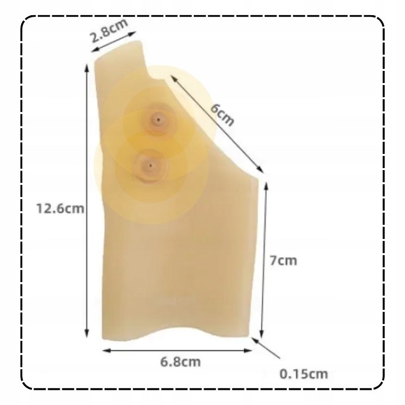 OPASKA MAGNETYCZNA NA NADGARSTEK OPASKA SILIKONOWA Z MAGNESAMI NA DŁOŃ 2X Model K