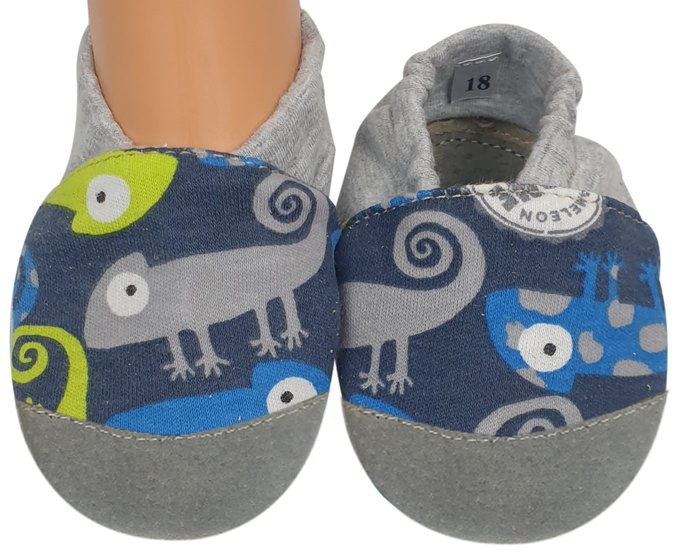 Kapcie bawełniane nos skóra dreptulki paputki R.21 Marka Inna marka