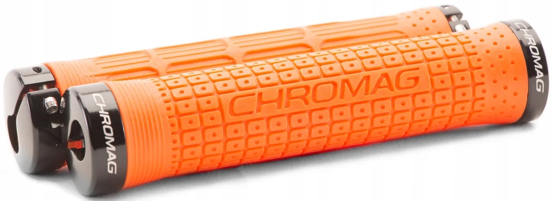 Gripy na kolo Chromag Clutch 146 mm 25a 30 mm přírodní barva oranžová