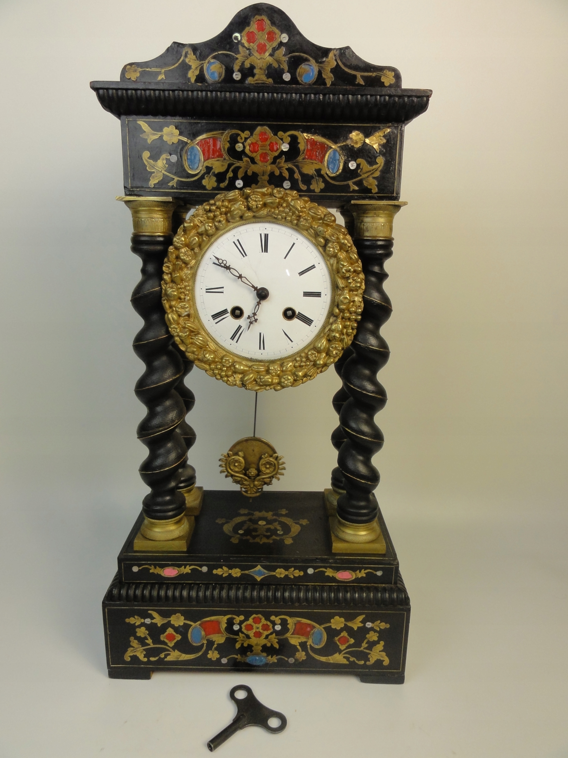 JAPY FRERES FRANCUSKI ZEGAR PORTYKOWY NAPOLEON III