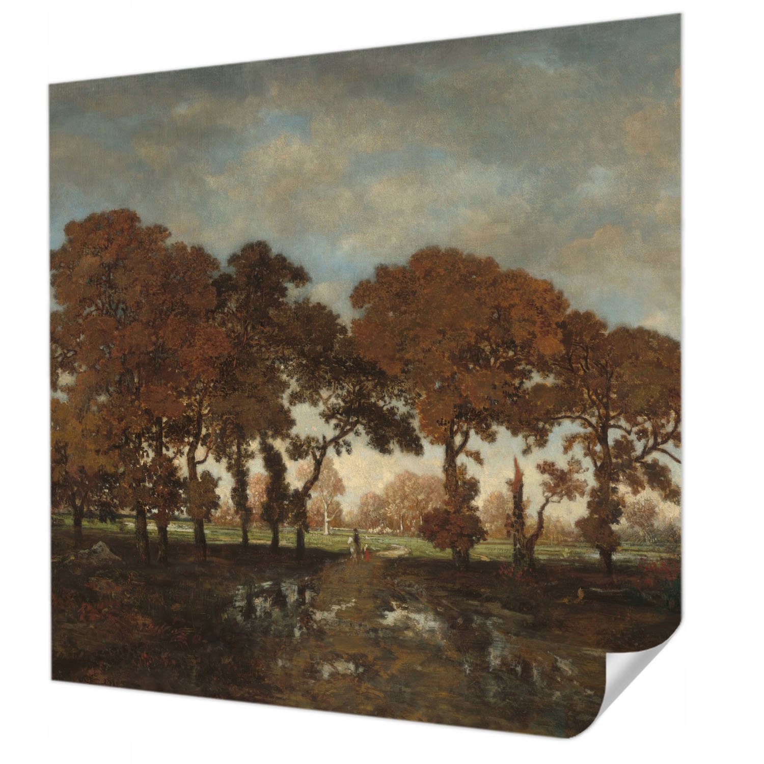 Fototapeta Samolepicí Premium Snadná montáž Idylická krajina 250x250 cm