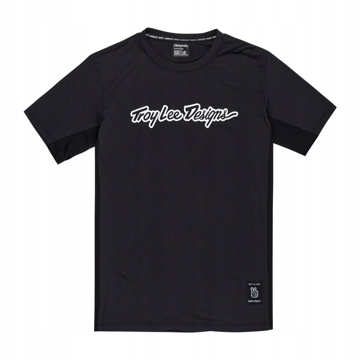 Koszulka Troy Lee Designs Ss Skyline Ride Tee Signature Black r. M