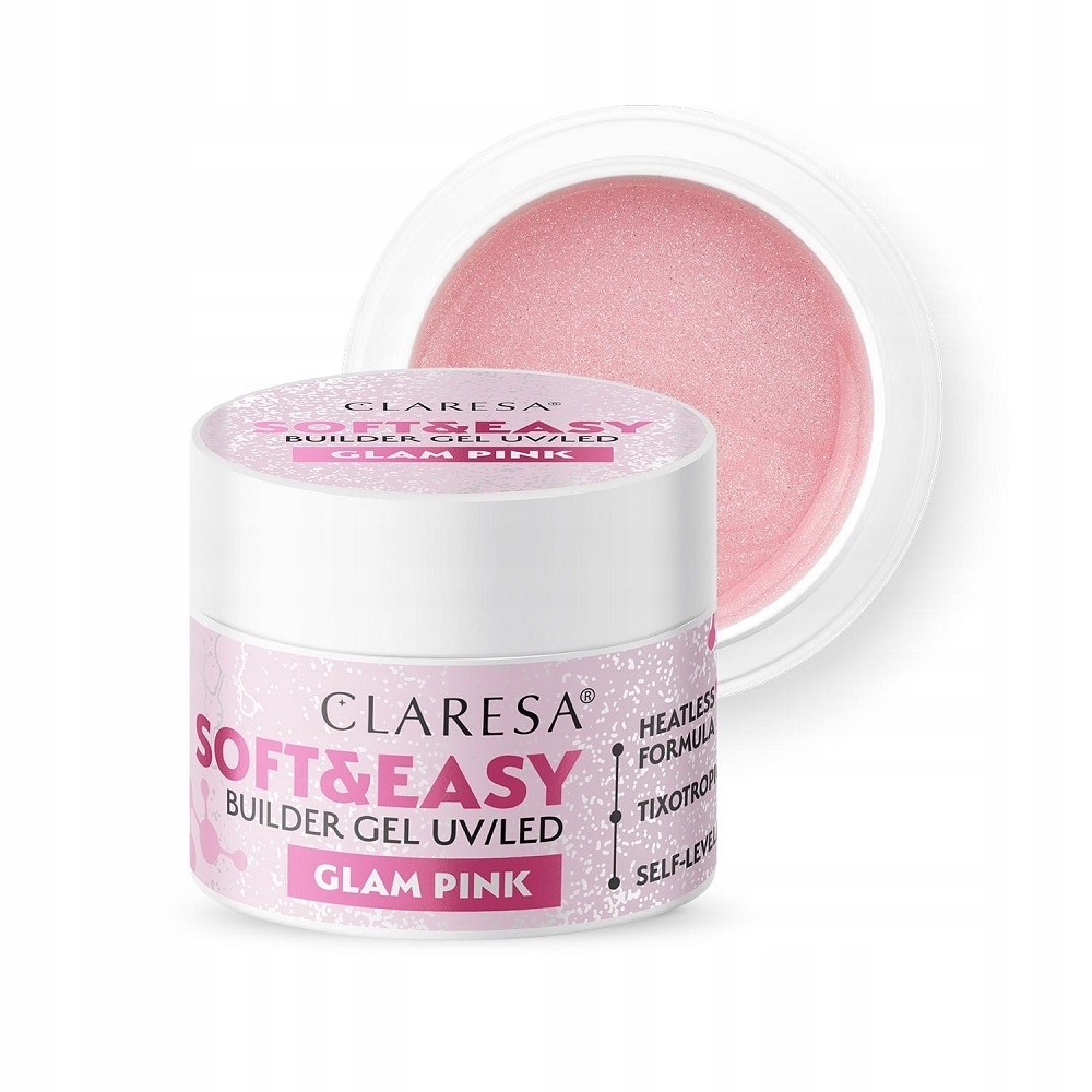 Żel budujący Claresa Soft&Easy Glam Pink