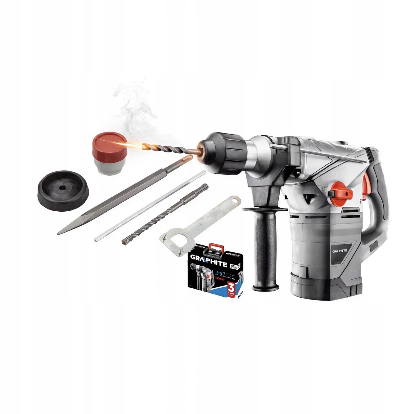 Graphite Vrtací Kladivo SDS+1500W 58G862
