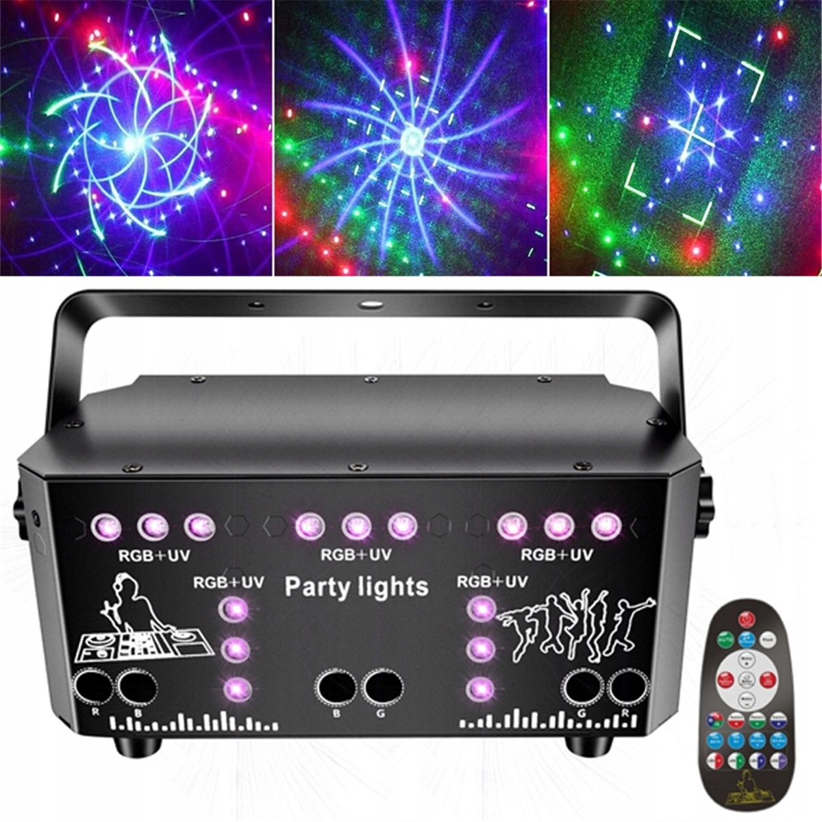 Naświetlacz floodlight RGB z pilotem 360° obrotów