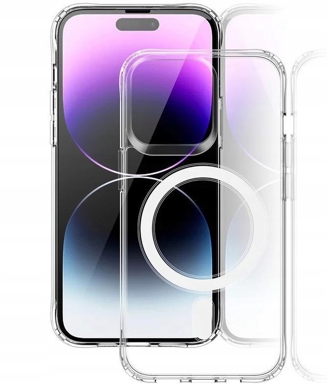 Etui Do Iphone 14 Pro Max Magsafe Przeźroczyste Clear Magnetyczne