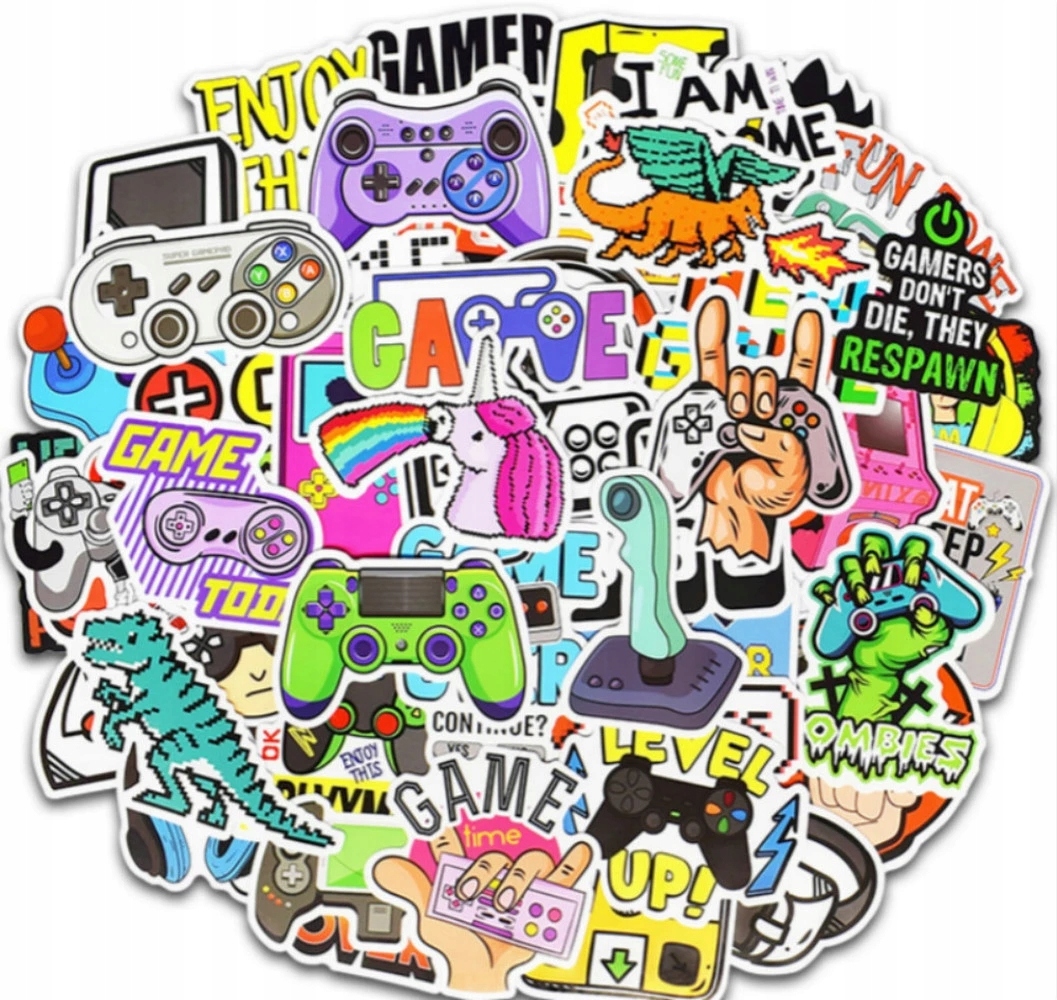 

Gamer MIX Naklejki Wodoodporne Stickerbomb 50 szt
