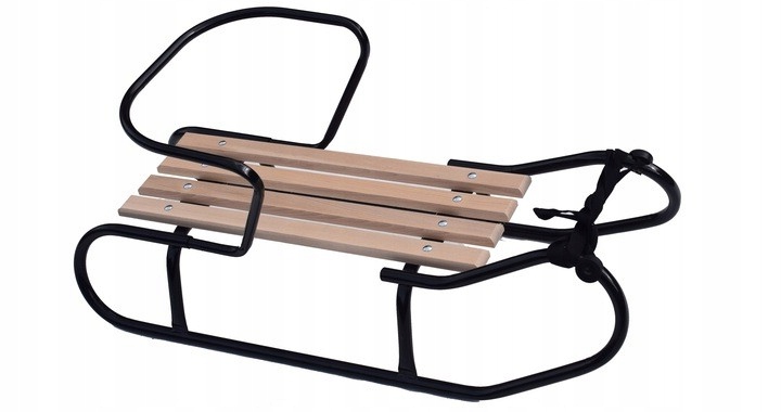 Metalowe sanki Classik Oparcie dla dzieci i dorosłych