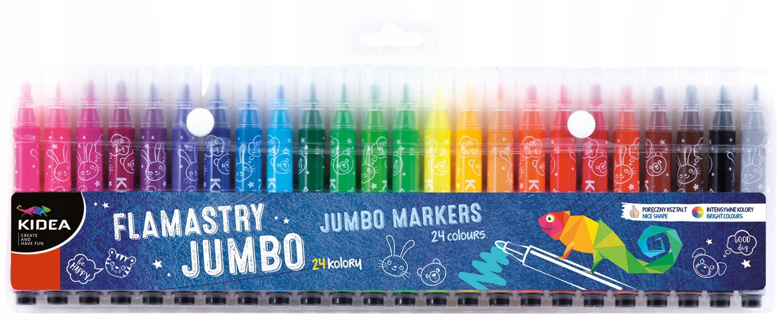 

Flamastry Kidea Pisaki Jumbo Szkolne 24
