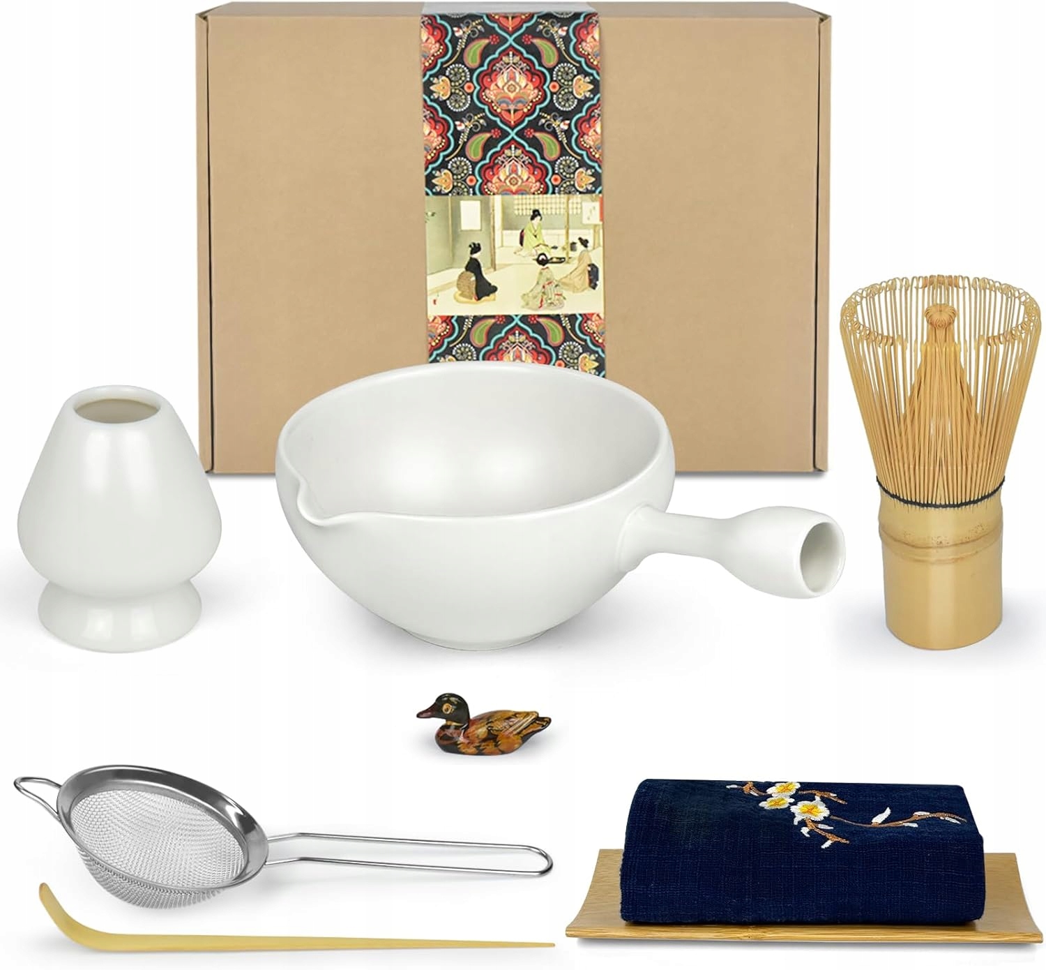 Zestaw Do Matchy Hebarty Startowy Miseczka Trzepaczka Łyżka Uchwyt