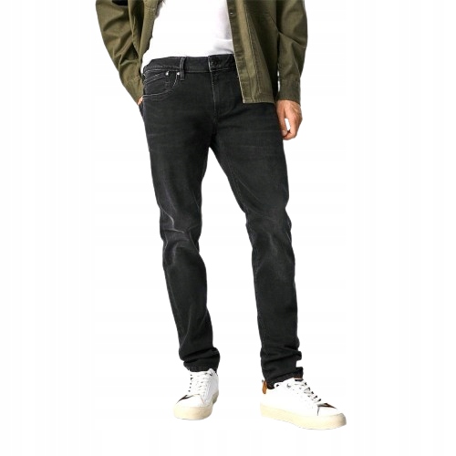 Pepe Jeans Černé Pánské Džíny Rovné S Oděrkami 32/32 Xqe