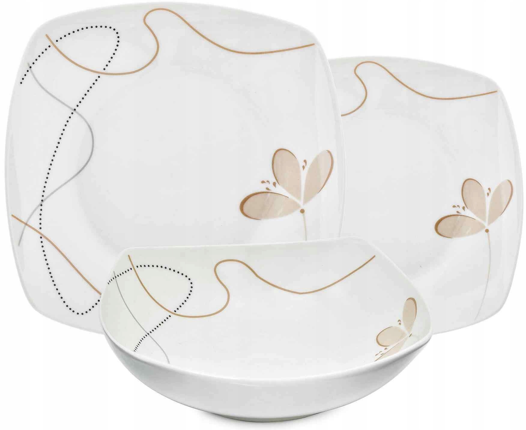 

Komplet Obiadowy Kwadrat 18 Elementów MH-SK01