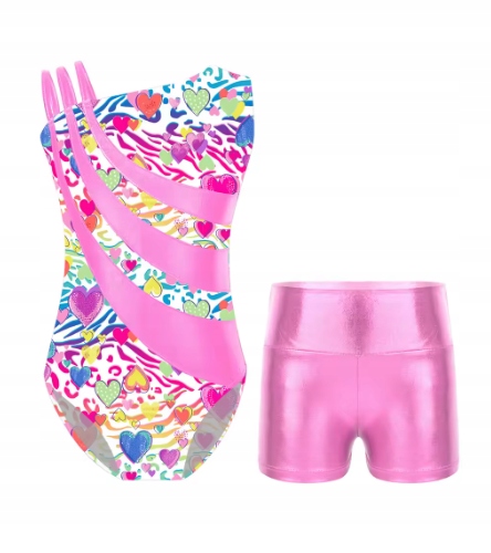 Strój Akrobatyka R 122 128 Do Gimnastyki Tańca Komplet Body 2552