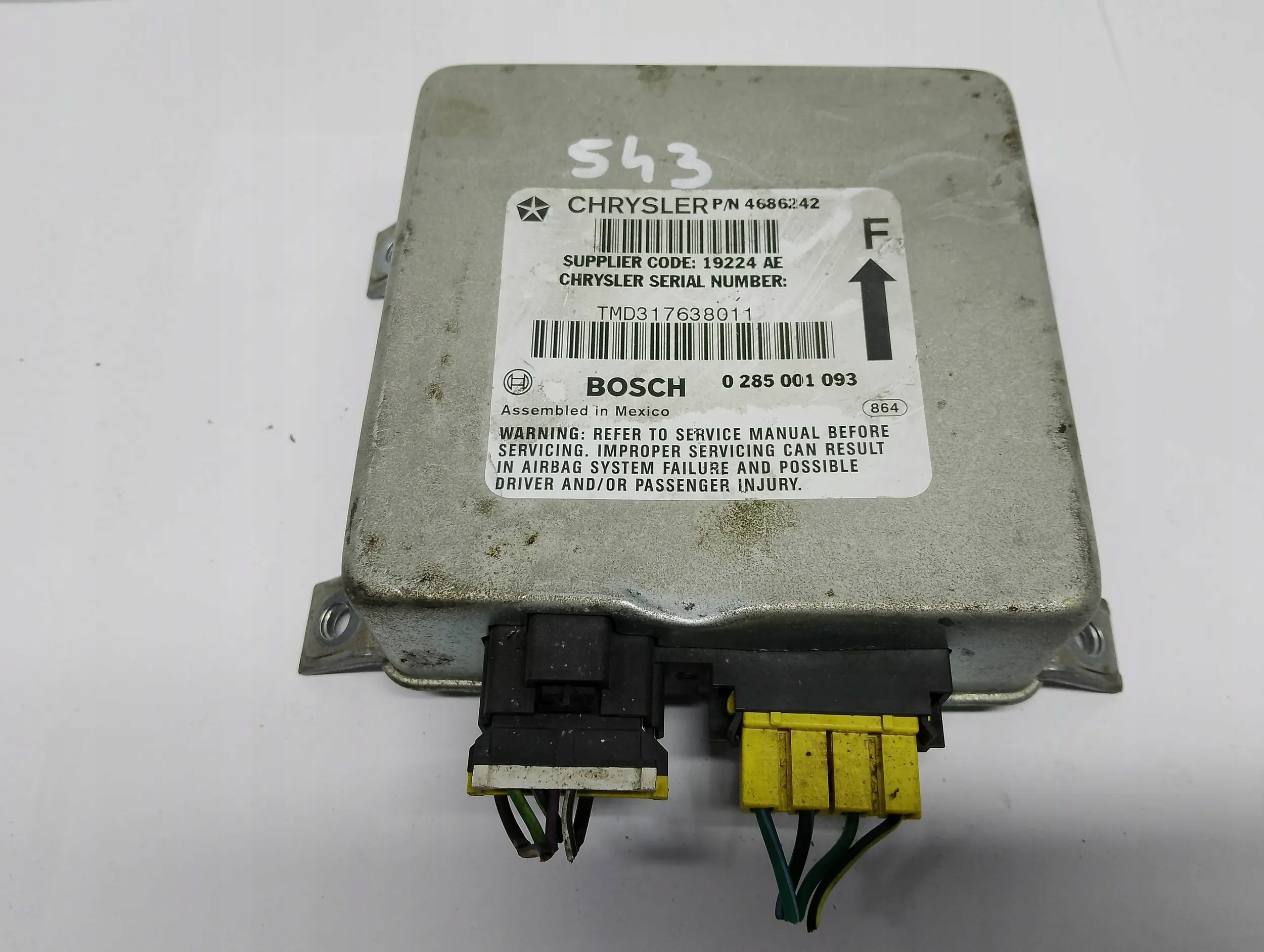 module control unit sensor airbag Chrysler 0285001093